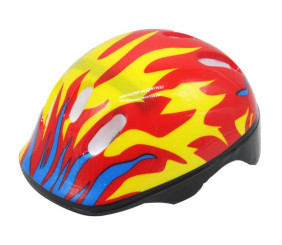 Дитячий захисний шолом для спорту, жовте полумʼя