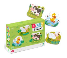 Пазли для малюків 3в1 "Сільські тварини"