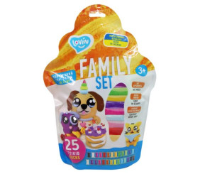 Набір для ліплення з повітряним пластиліном "25 sticks Air Clay Lovin Family Set"