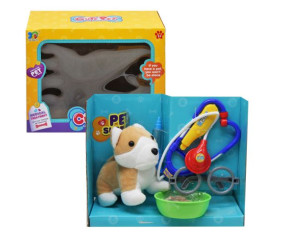 Набір "Доктор" з мʼяким песиком (бежева)