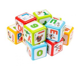 Кубики видувні "Абетка+Арифметика", 12 шт