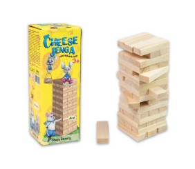 Настільна гра "Cheese Jenga" 48 брусків, міні (укр)