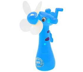 Ручний вентилятор "Жирафа" 18 см (блакитний)