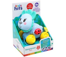 Іграшка-каталка "Лама" з тактильними елементами