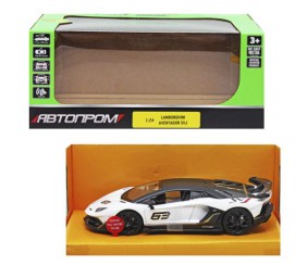 Машина металева "Lamborghini Aventador SVJ" із серії "Автопром" (біла)