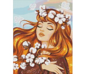 Алмазна мозаїка "Вогняна ніжність" 40х50см