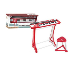 Синтезатор дитячий зі стільцем "Music", червоний
