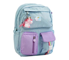 Рюкзак дитячий "Єдинороги" (блакитний)