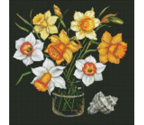 Алмазна мозаїка "Сонячні нарциси"