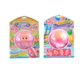 Маленька лялька-пупс "Bouncinʼ Babies Baniel", гойдається в кулі, перекидається