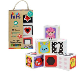 Набір деревʼяних кубиків "Kids hits"