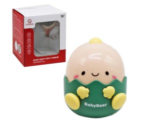 Неваляшка-нічник "Динозавр" (зелений)