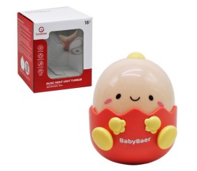 Неваляшка-нічник "Динозавр" (помаранчевий)