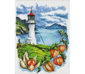 Алмазна мозаїка без підрамника "Маяк" 30х40 см