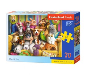 Пазли "Домашні улюбленці", 70 елементів