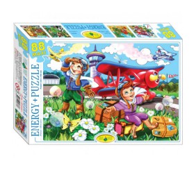 Пазли MAXI "Літак Біплан" (88 елем)