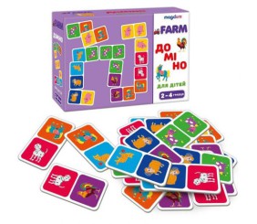 Настільна гра "Доміно: Ферма" (29 елем)