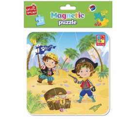 Мʼякі магнітні пазли "Малюк зможе: Пірати" (15 елем)