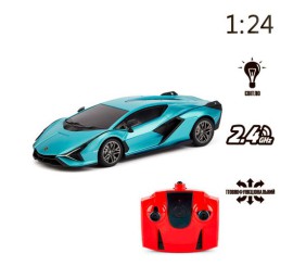 Машинка на радіокеруванні "Lamborghini Sian" (бірюзовий)