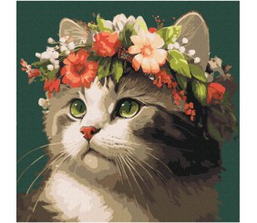 Картина за номерами "Весняний вінок" 40х40 см