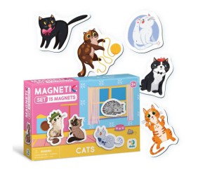 Набір магнітів "Котики" (15 штук)