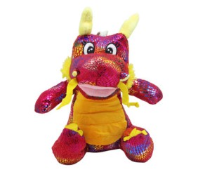 Мʼяка іграшка "Дракон", червоний (30 см)