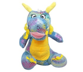 Мʼяка іграшка "Дракон", блакитний (30 см)
