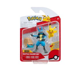 Набір ігрових фігурок Pokemon - Оманайт, Пікачу, Лукаріо аніме