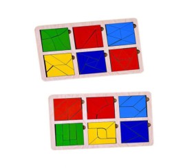 Деревʼяна іграшка "Квадрати Нікітіна", 3 рівень