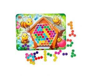 Деревʼяний сортер-тетріс "Веселі бджілки"