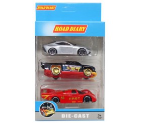 Набір металевих машинок "Road diary" (вид 4)