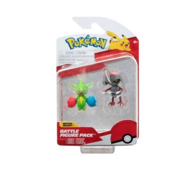 Набір ігрових фігурок аніме Pokemon W15 - Пон'ярд і Розелія