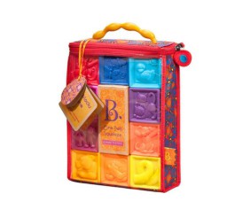 Розвиваючі силіконові кубики, 10 кубиків, у сумочці