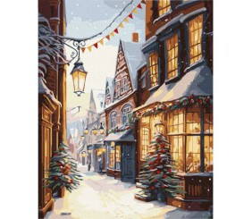 Картина за номерами "Різдвяна вулиця" ★★★★