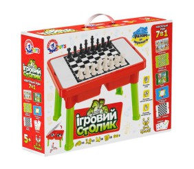 Столик-органайзер з набором настільних ігор 7 в 1