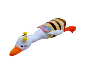 Мʼяка іграшка "Гусь-обнімусь" у костюмі бджілки (65 см)