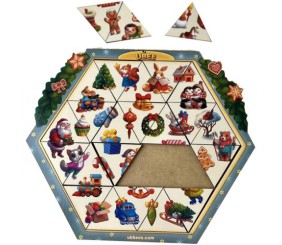 Деревʼяний пазл "Новорічна головоломка"