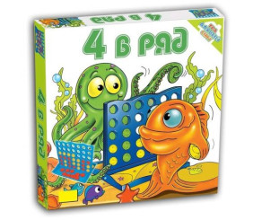 Дитяча настільна гра "4 в ряд" (укр)