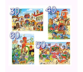 Пазли 4 в 1 "Лицарі"