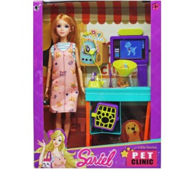 Набір ляльковий "Ветеринарна клініка Sariel"