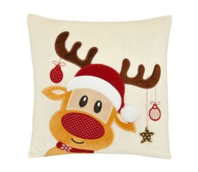 Подушка декоративна "Різдвяний олень" 33 см