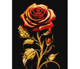 Картина по номерах з фарбами металік "Символ краси" 40х50 см