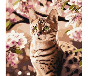 Картина за номерами "Кошеня в саду" ★★★