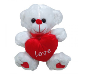 Мʼяка іграшка “Ведмедик з серцем”, підсвічування, 23 см