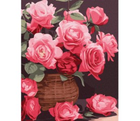 Картина за номерами "Барвисті троянди"