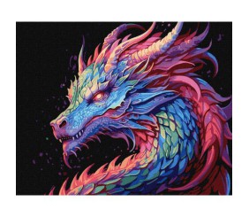 Картина за номерами "Барвистий дракон"