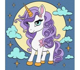 Картина за номерами "Казкова єдиноріжка"