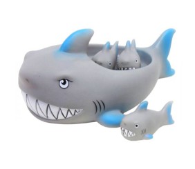 Набір іграшок для ванни "Родина акул" (4 шт)