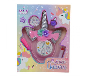 Косметика з прикрасами "Милий єдиноріг" (срібний)