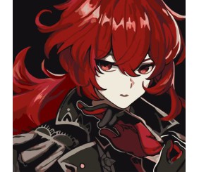 Картина за номерами на ДВП "Аніме. Геншин Ділюк" 30х30 см ★★★